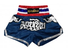 KANONG Muay Thai Shorts Sverige : KNS-125-marinblå