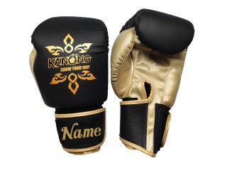 Personliga Muay Thai-handskar med broderad text/logotyp : KNGCUST-401