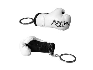 Kanong Muay Thai Nyckelring Boxhandskar : Vit