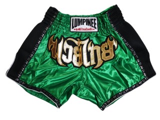 Retro Lumpinee Thaiboxningsshorts : LUMRTO-003-mörkgrön