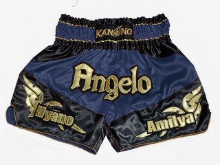 Designa egna Muay Thai Shorts : KNSCUST-1248-Marine