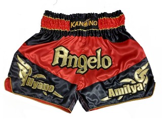 Designa egna Muay Thai Shorts : KNSCUST-1248-Röd